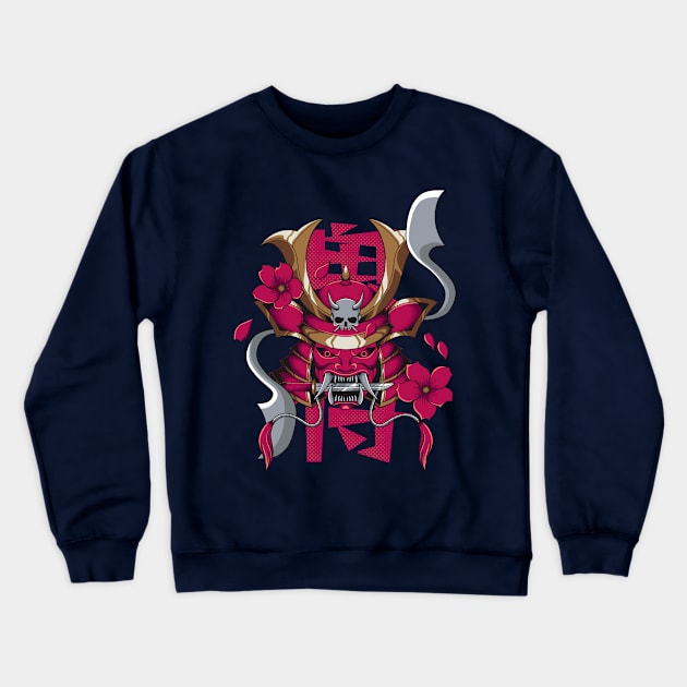 samurai oni Crewneck Sweatshirt by ilhamnug66